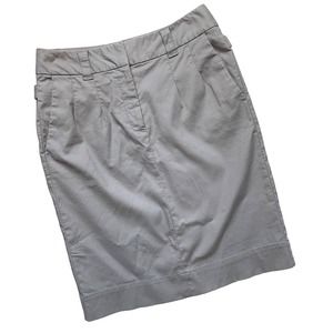 ANTHROPOLOGIE Elevenses Gray Chino Pencil Skirt Size 2